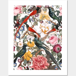 Floral and Birds XXXV Posters and Art